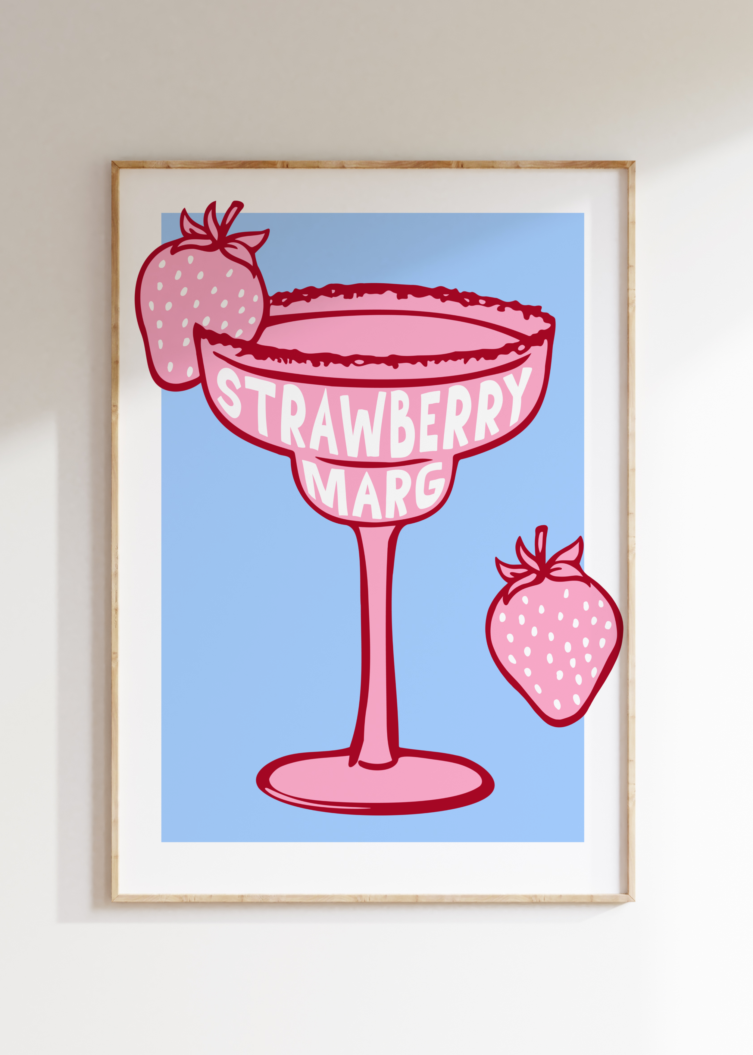 Strawberry Marg Art Print