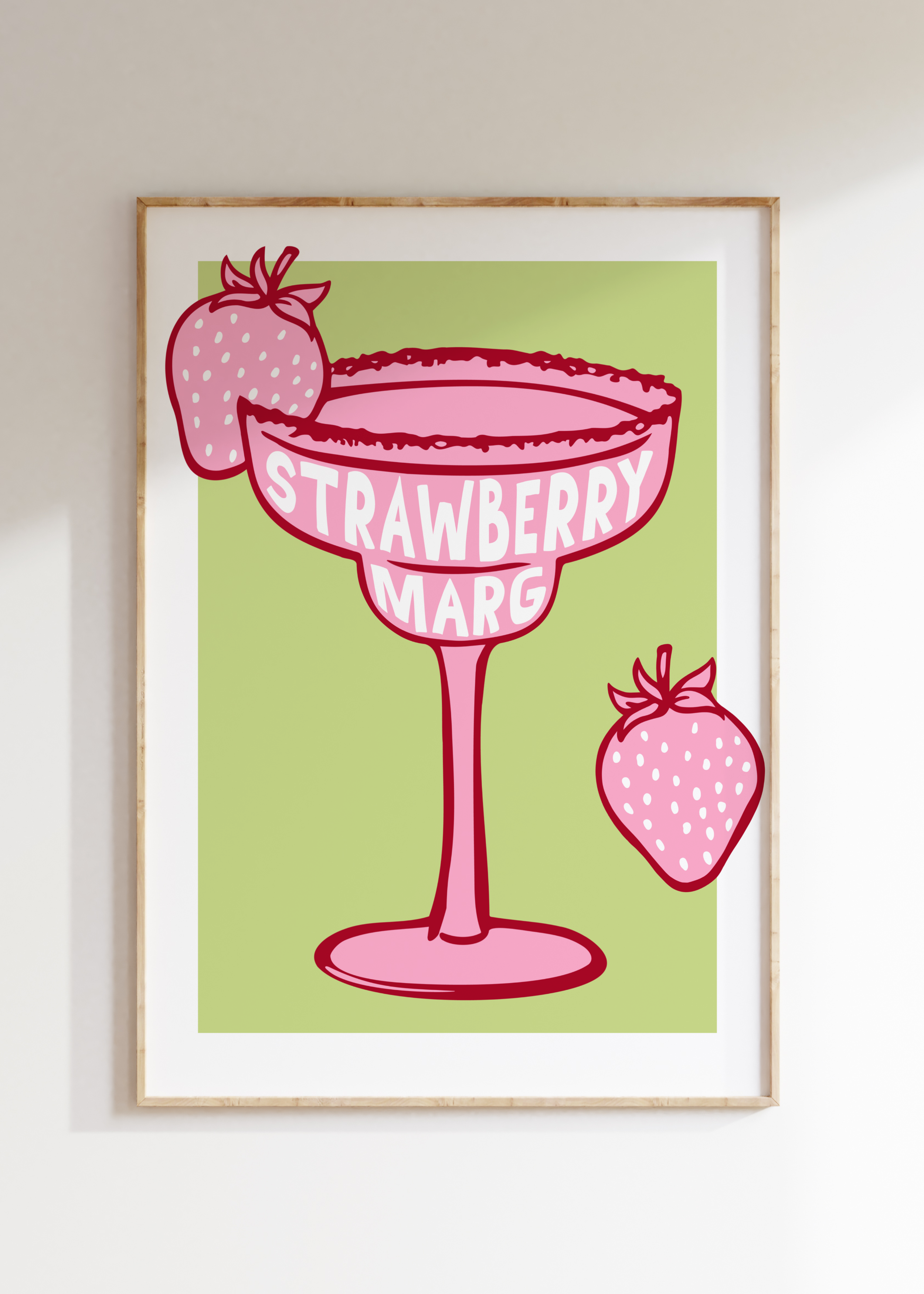 Strawberry Marg Art Print