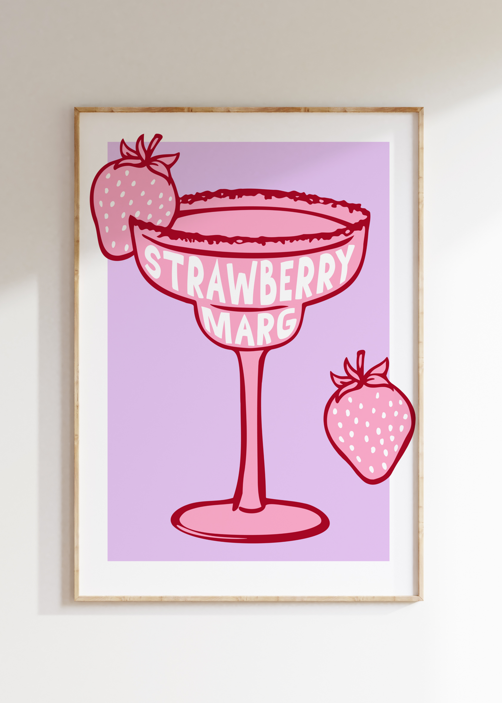 Strawberry Marg Art Print