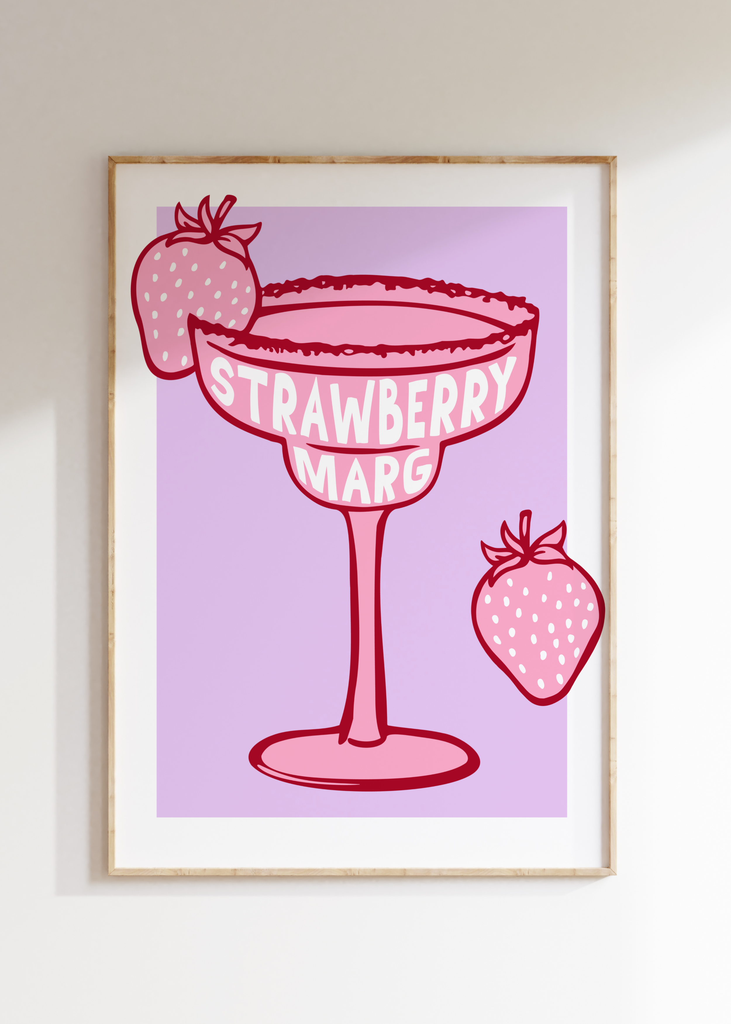 Strawberry Marg Art Print