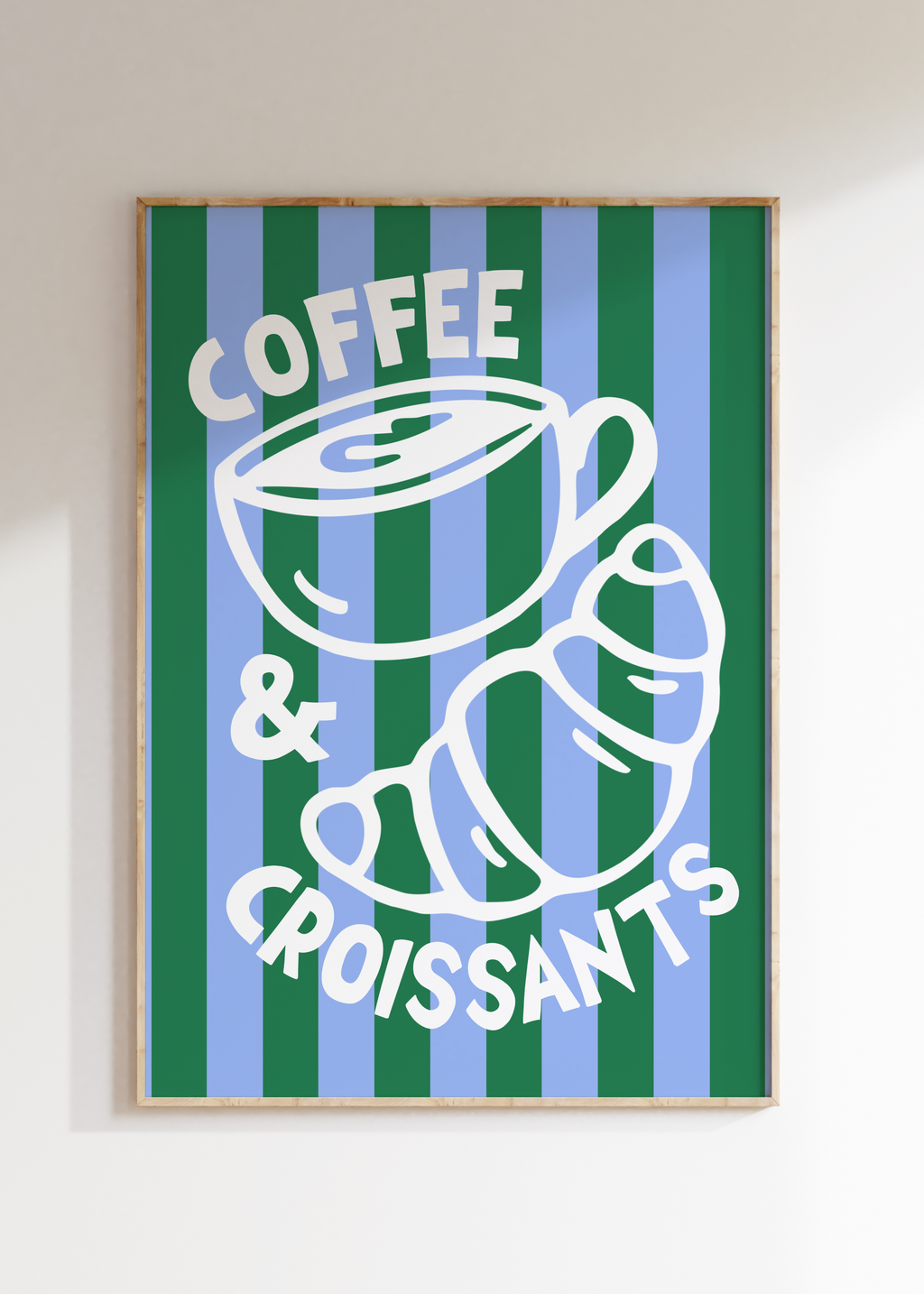 Coffee & Croissants Art Print