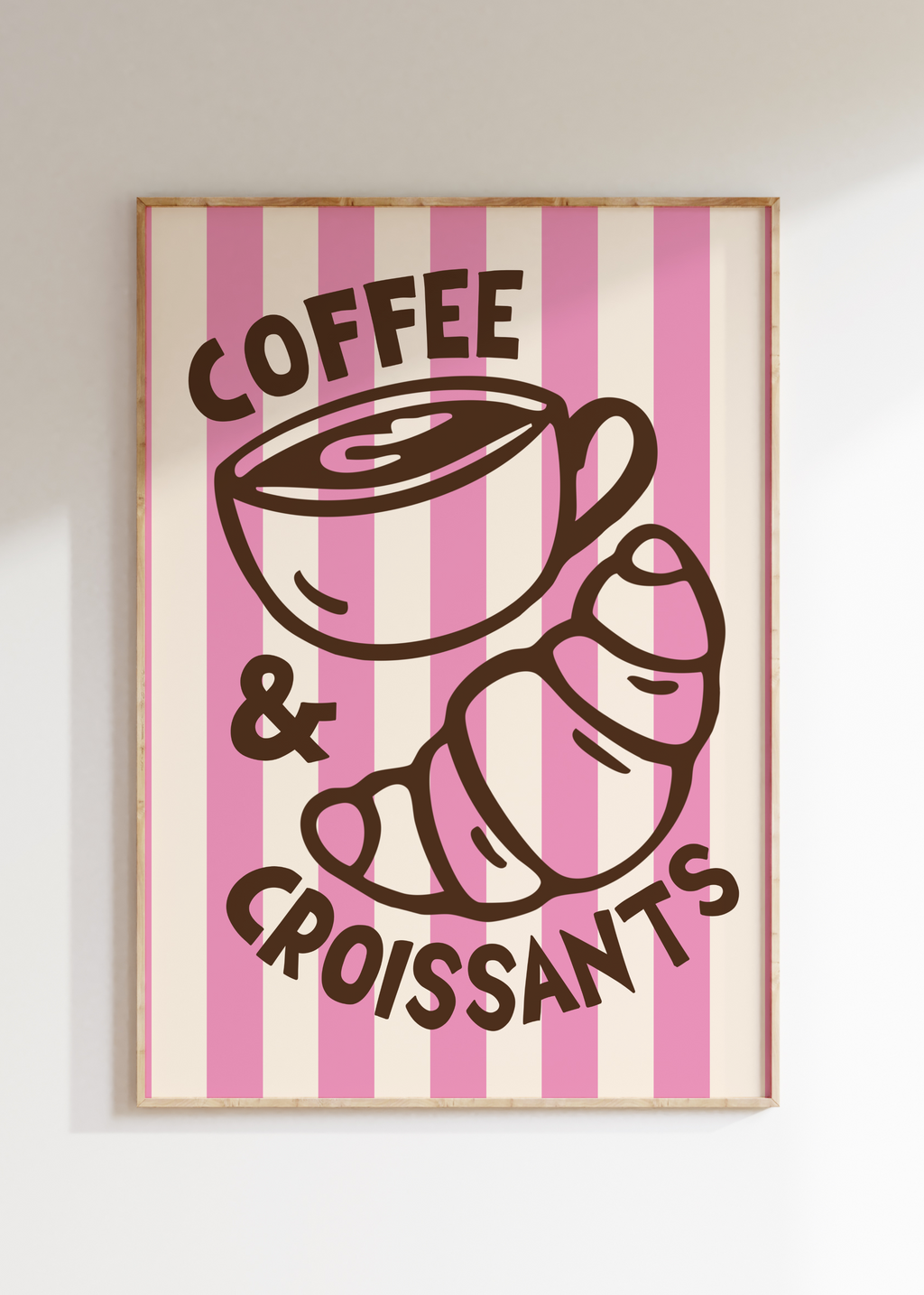 Coffee & Croissants Art Print