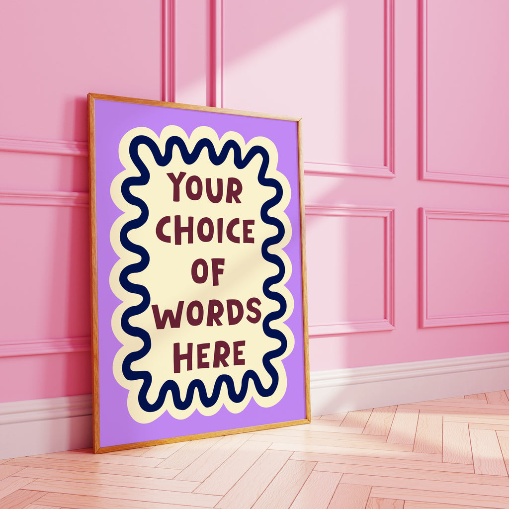 Custom Wavy Art Print