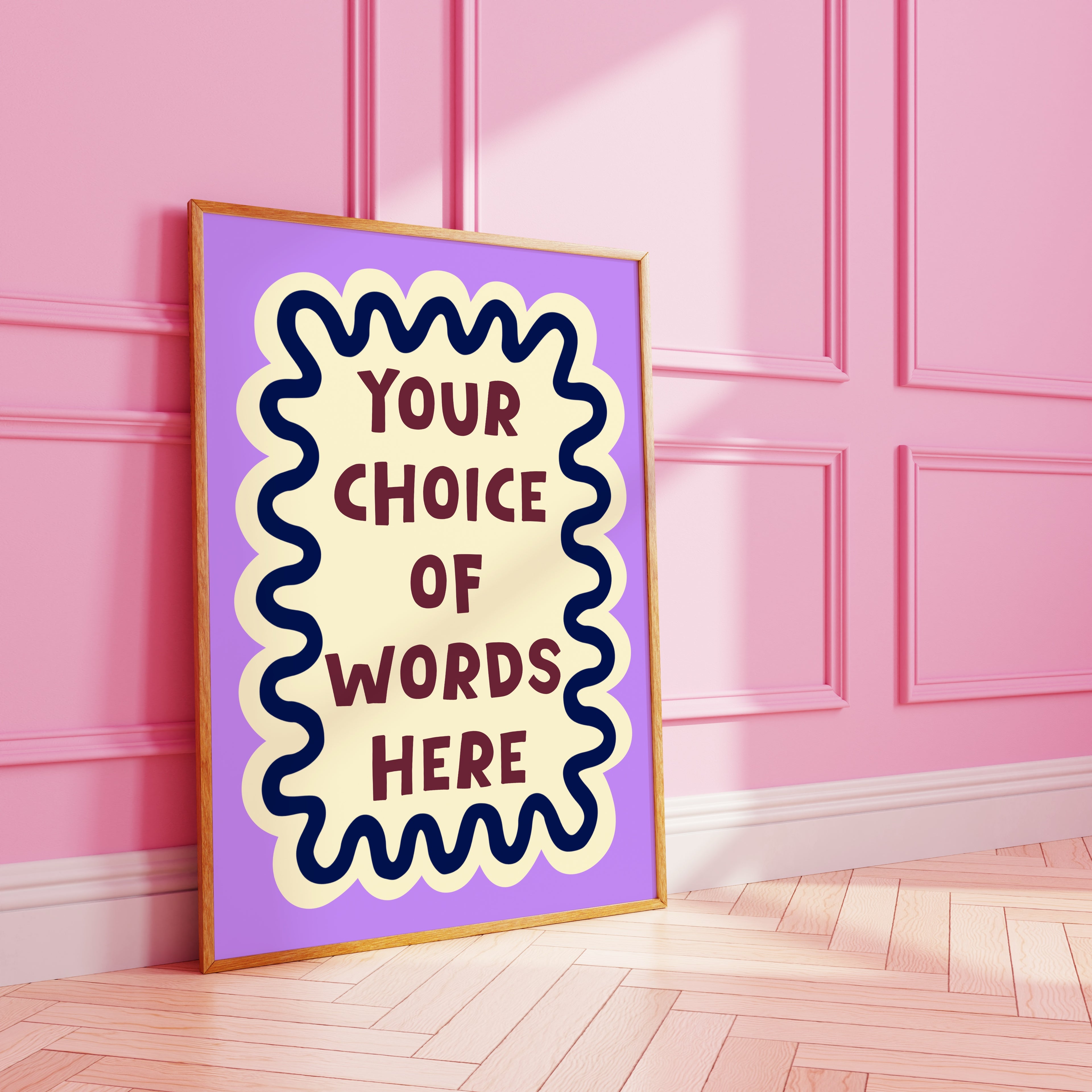 Custom Wavy Art Print