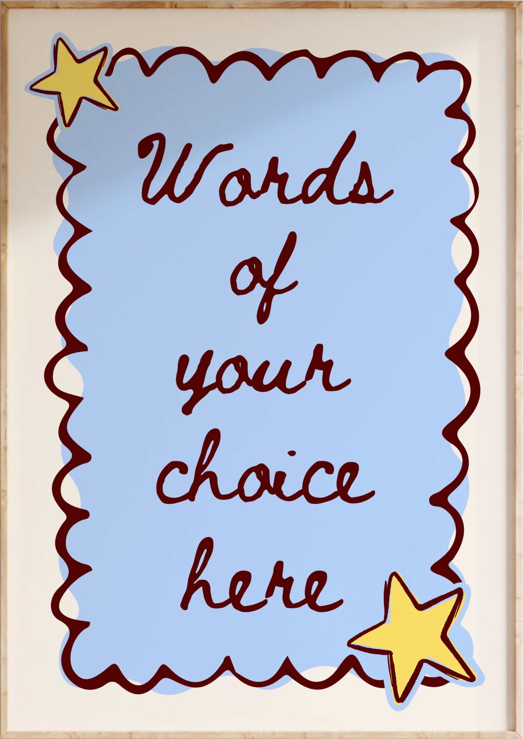 Custom Word Art Print