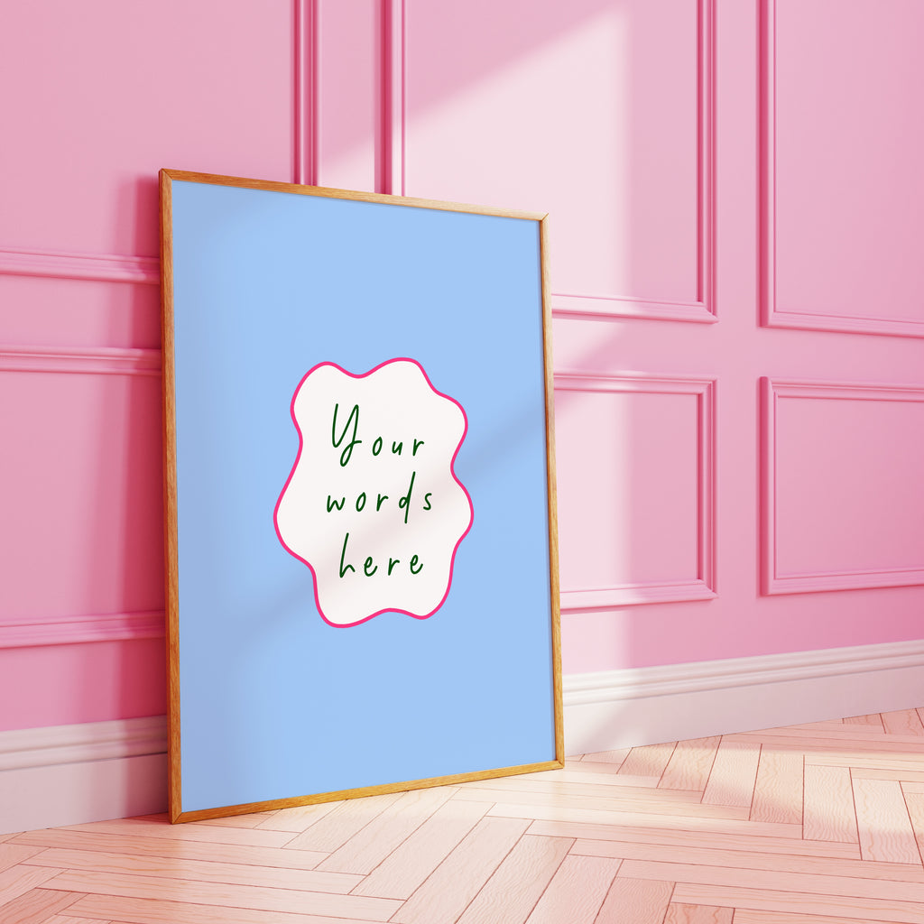 Custom Wavy Art Print