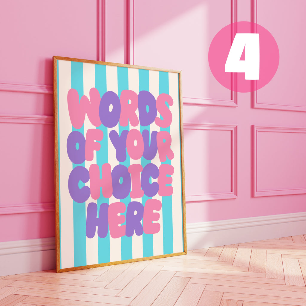 Striped Custom Art Print