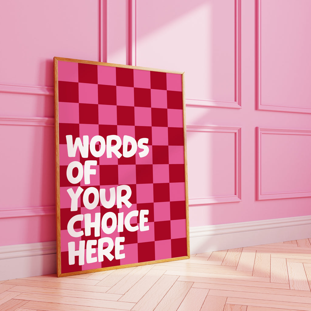 Checkerboard Custom Art Print