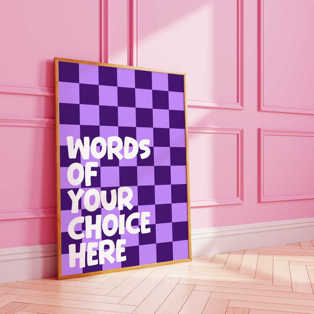 Checkerboard Custom Art Print