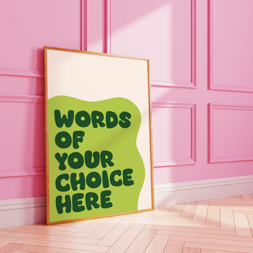 Custom Wavy Art Print