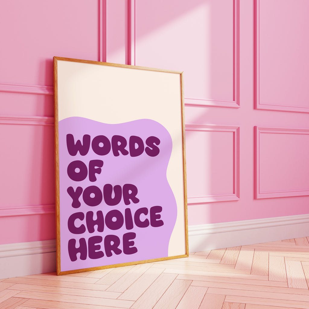 Custom Wavy Art Print