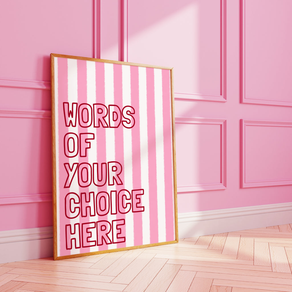 Striped Custom Art Print