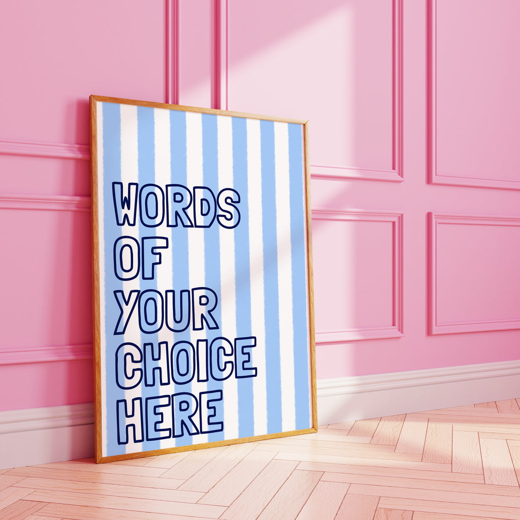 Striped Custom Art Print