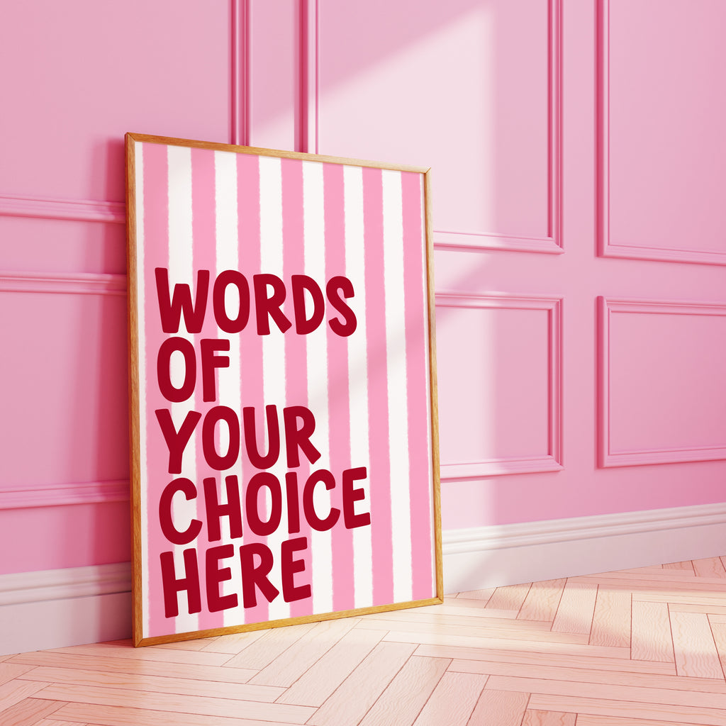 Striped Custom Art Print