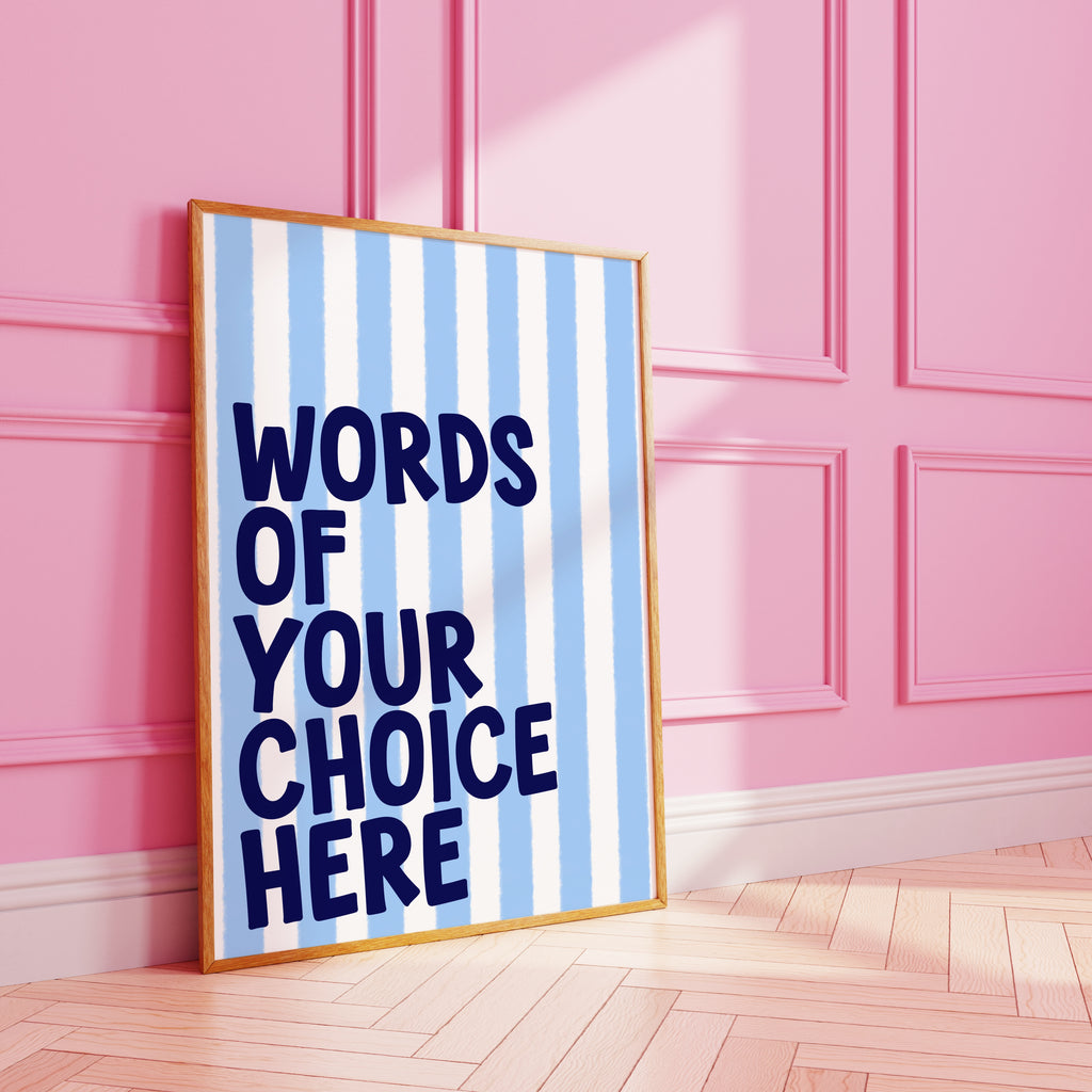 Striped Custom Art Print