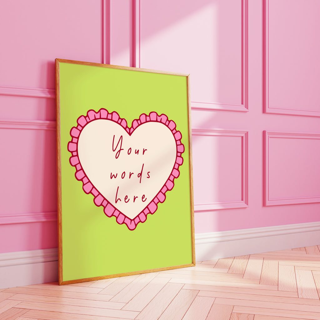 Custom Heart Art Print