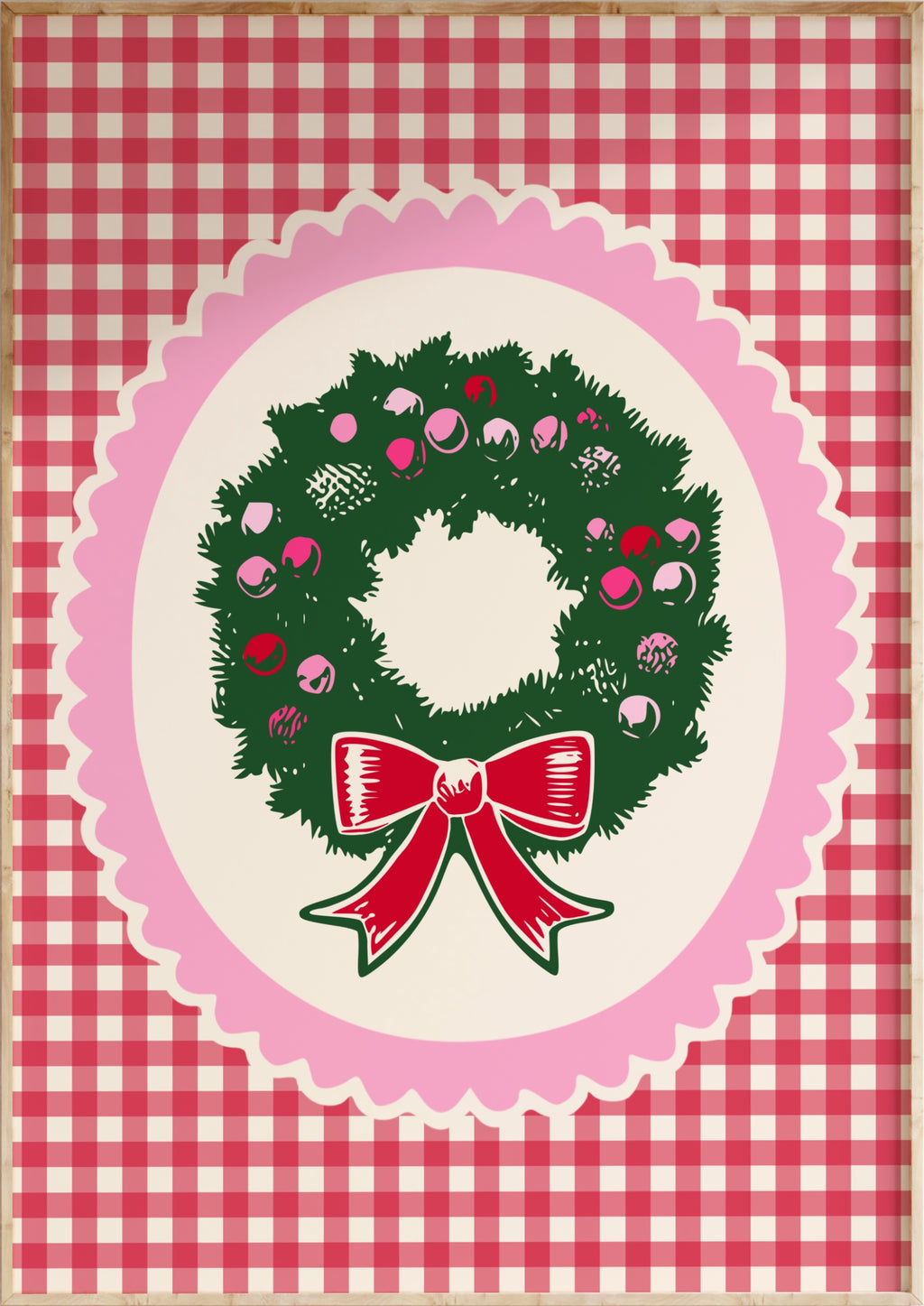 Christmas Wreath Art Print