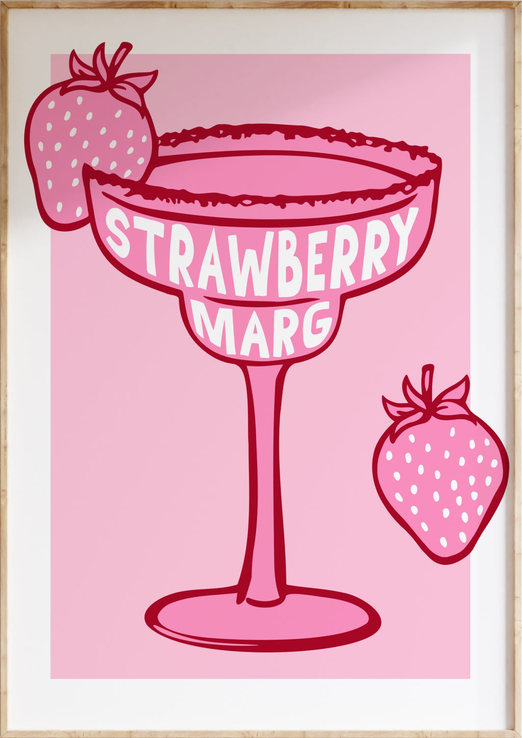 Strawberry Marg Art Print