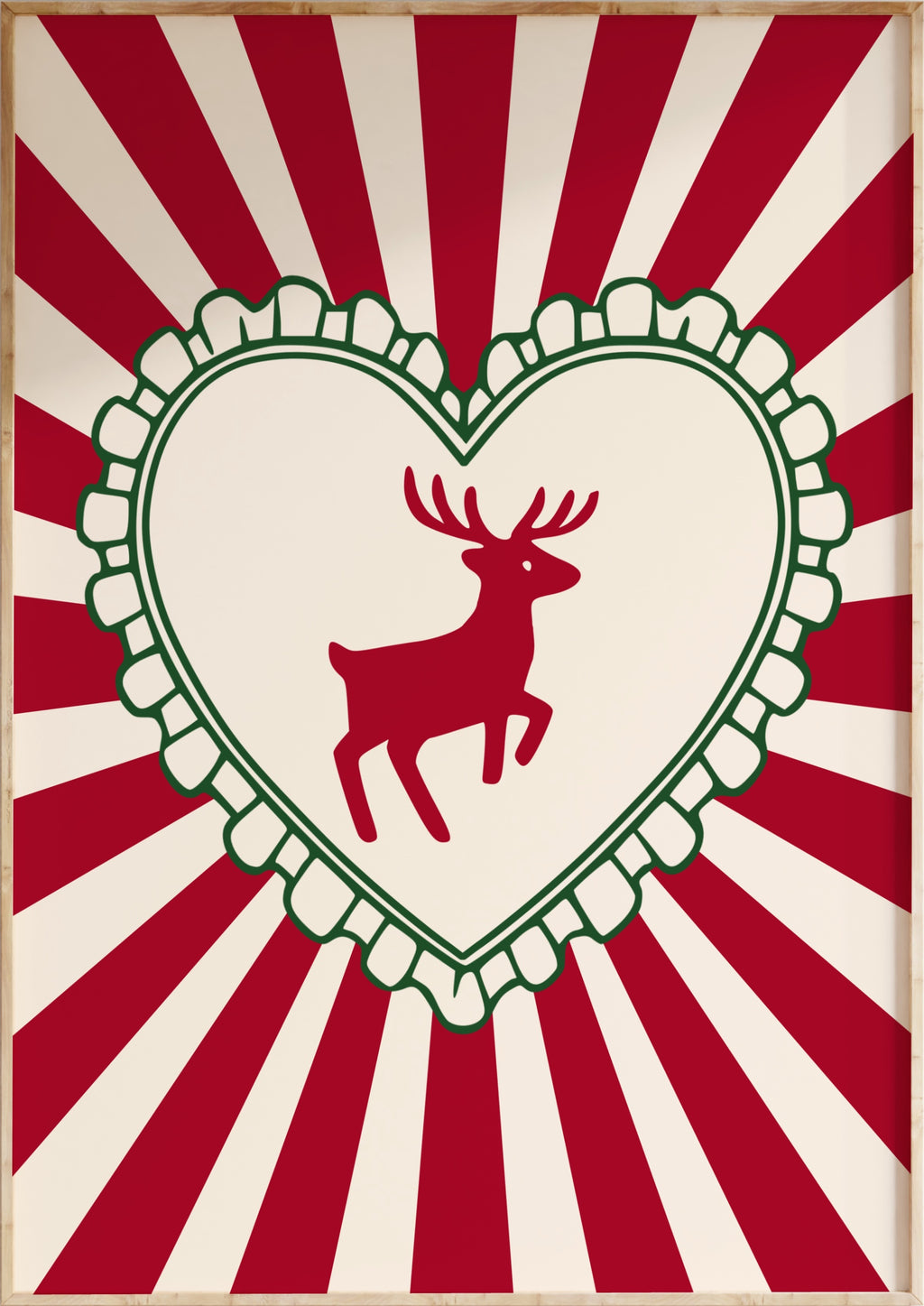 Christmas Reindeer Art Print