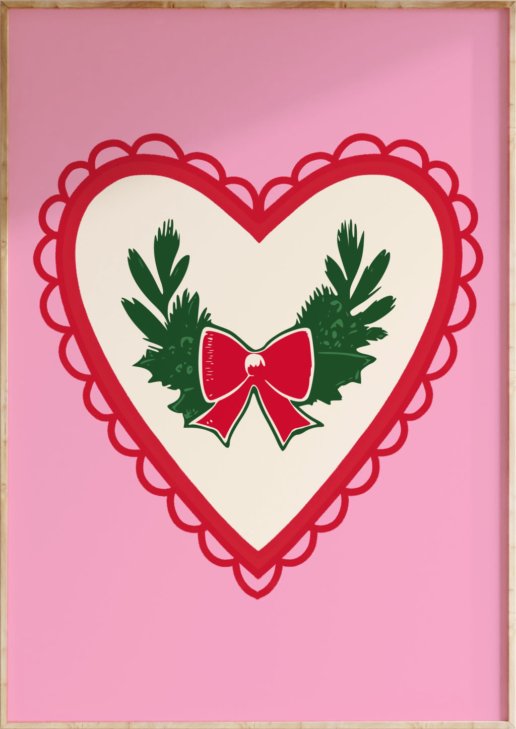 Christmas Wreath Art Print