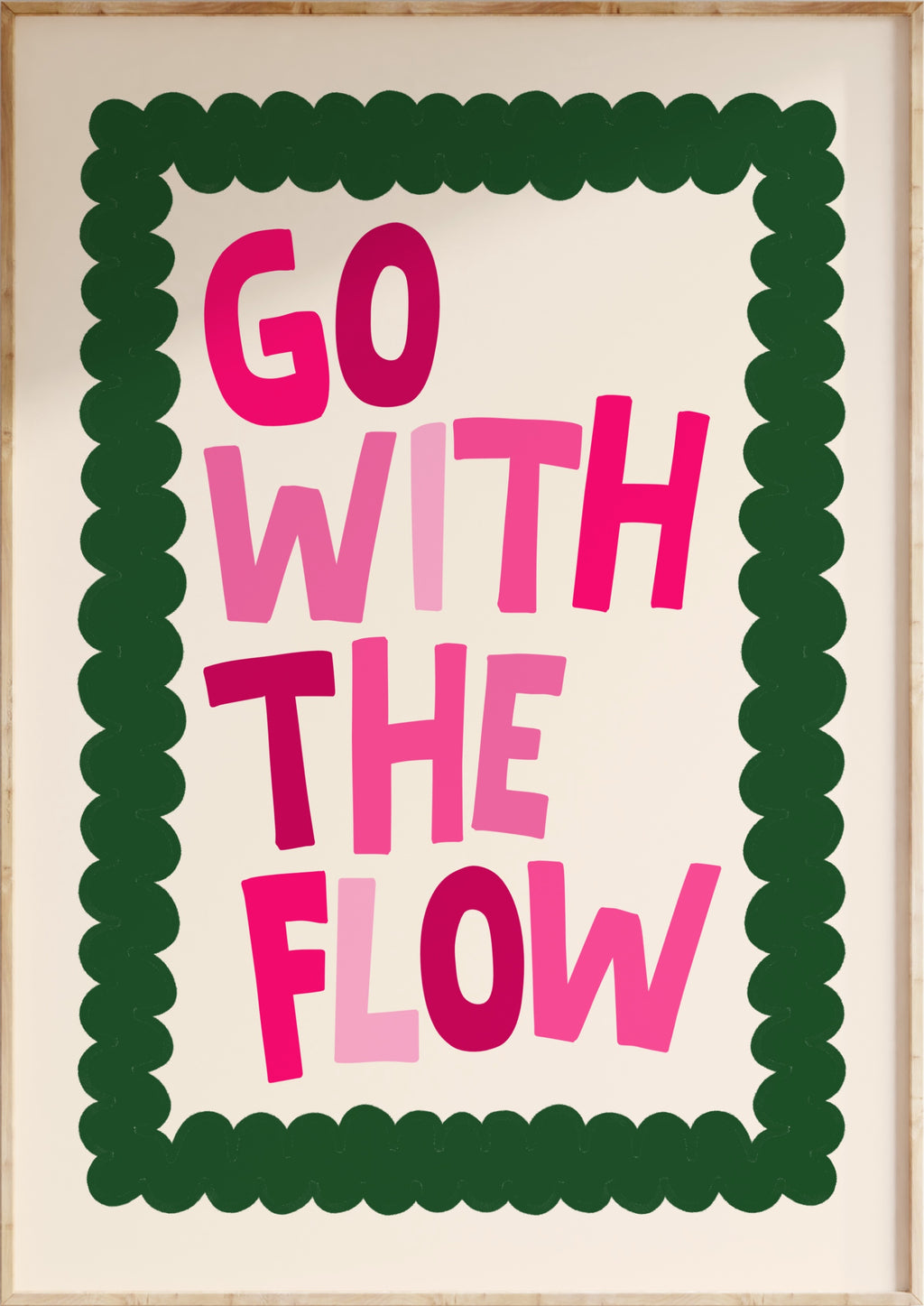 Go With The Flow Art Print