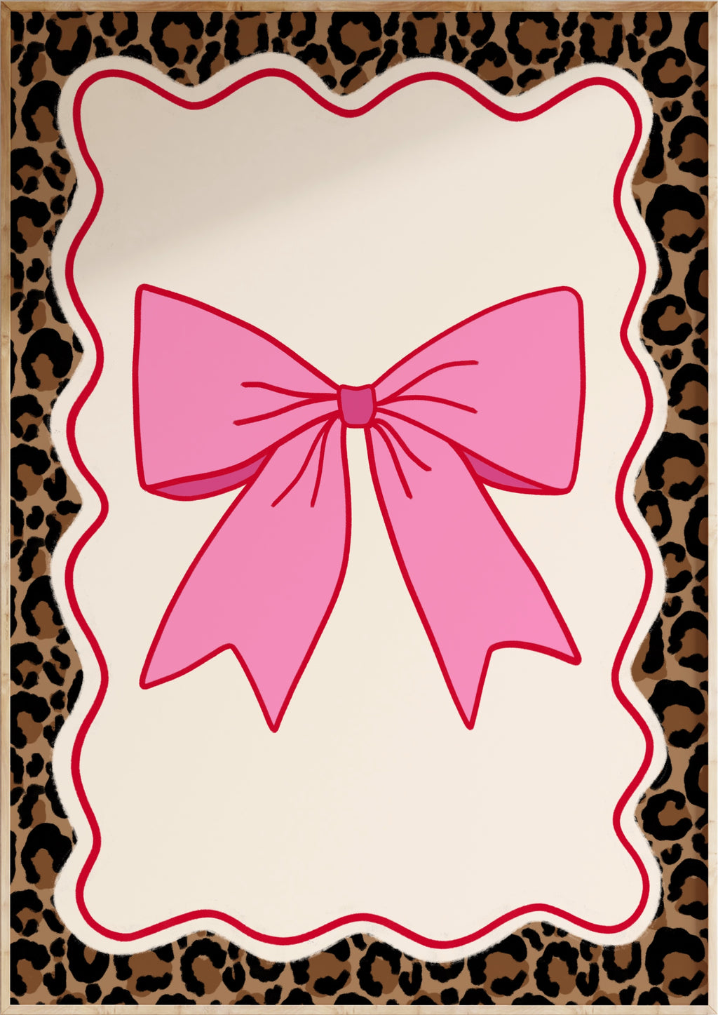Leopard Bow Art Print