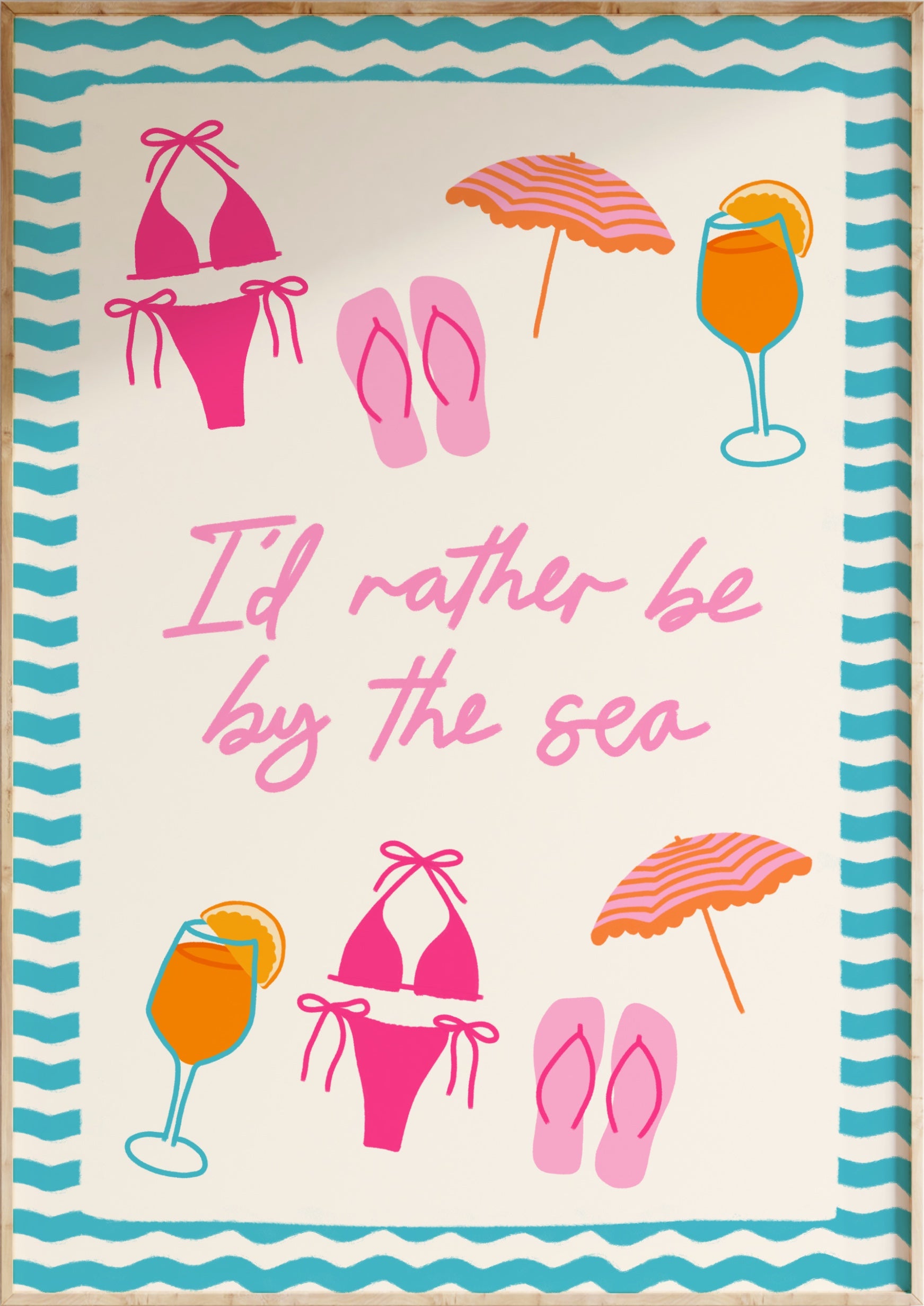 By The Sea Art Print