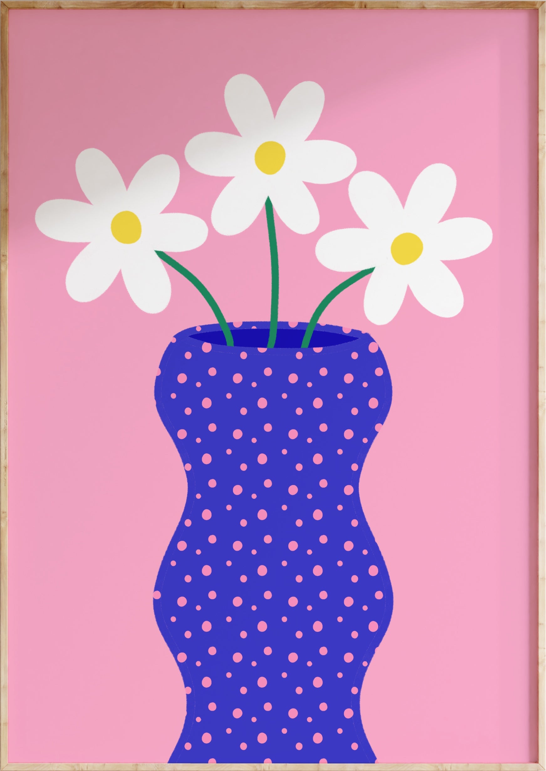 Daisy Vase Art Print