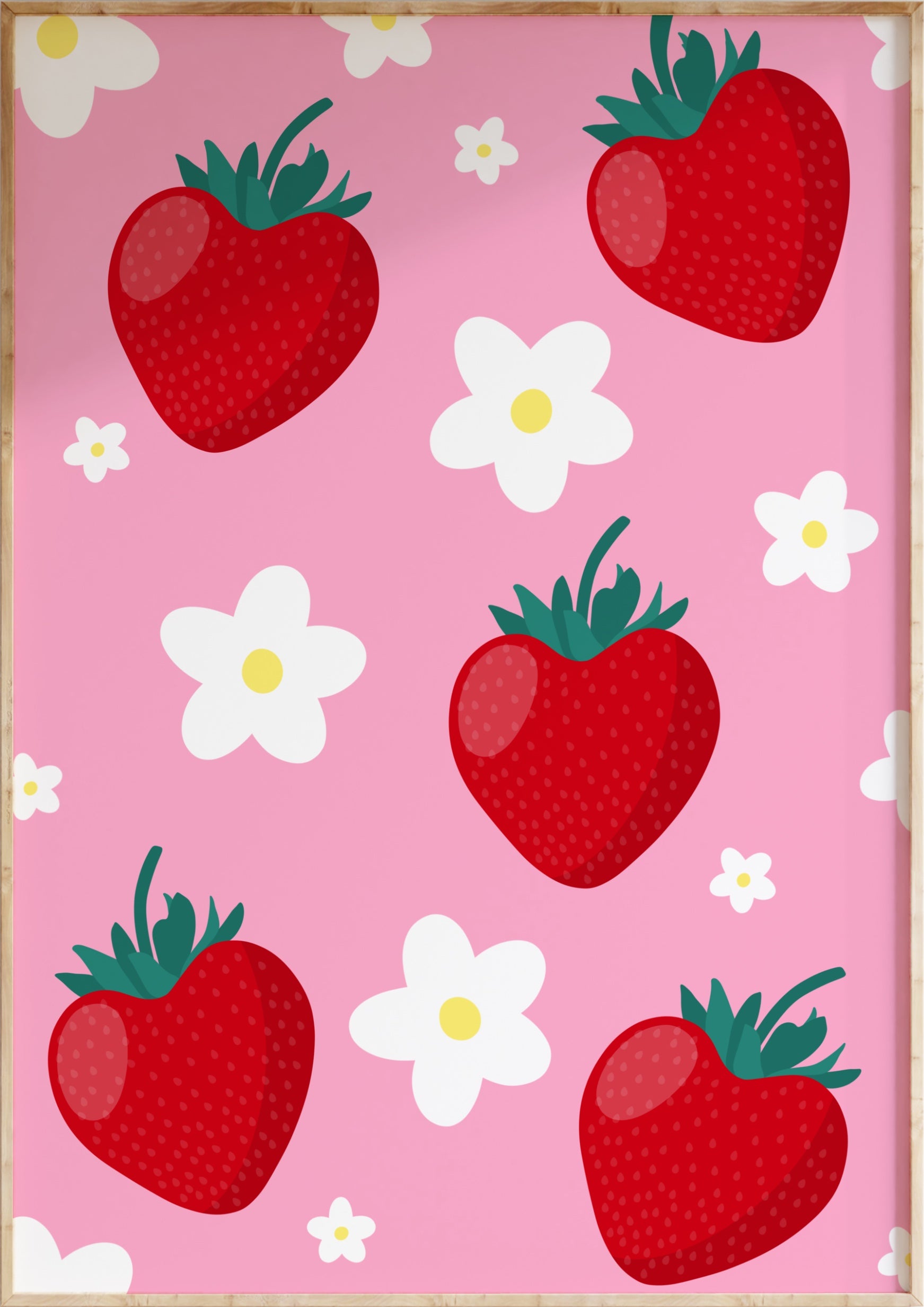 Strawberry Flower Art Print