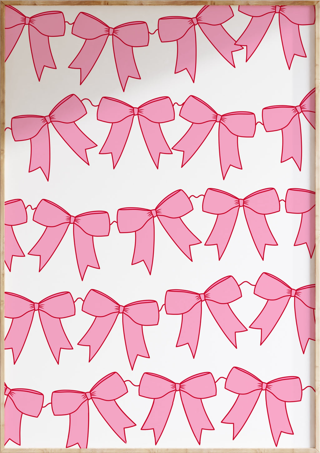Bow Garland Art Print