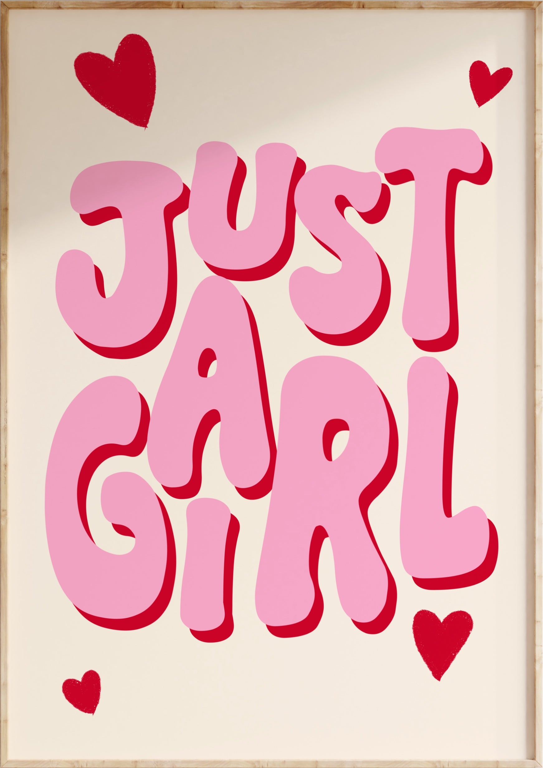 Just A Girl Art Print
