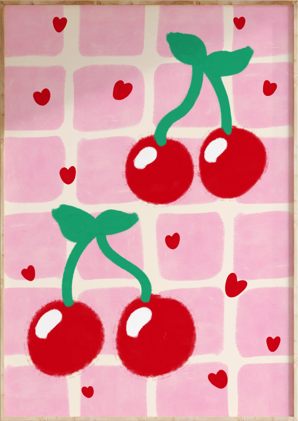 Cherries Painting Art Print