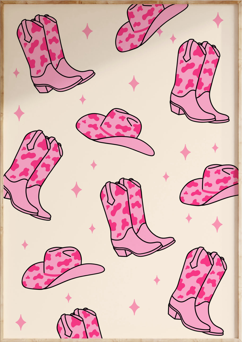 Cowboy Boots & Hats Art Print