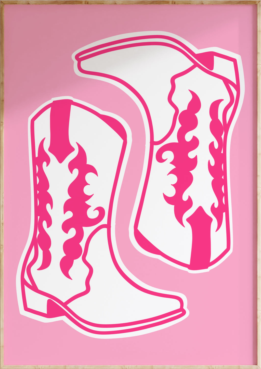 Cowboy Boots Wall Print