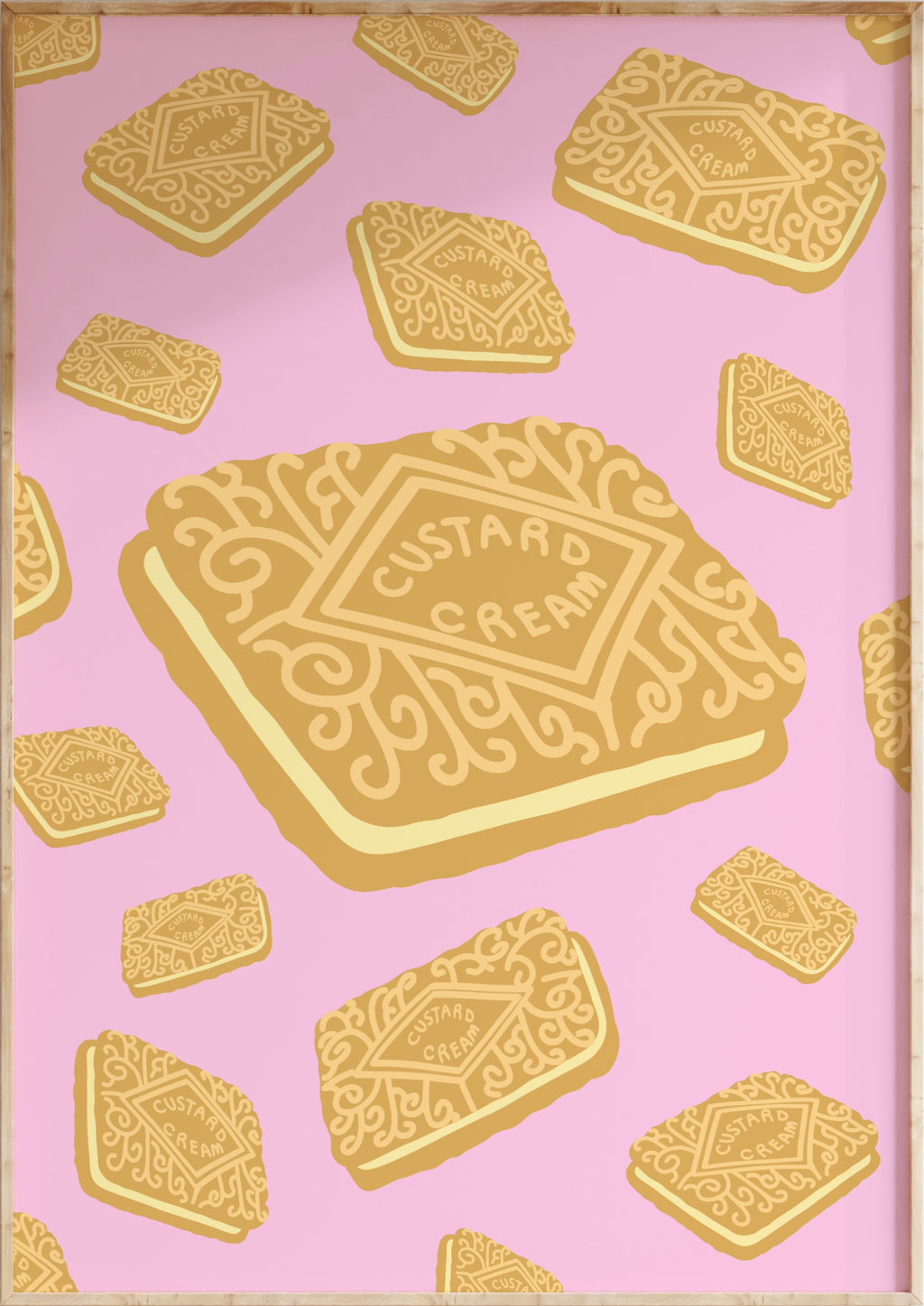 Custard Cream Biscuit Art Print