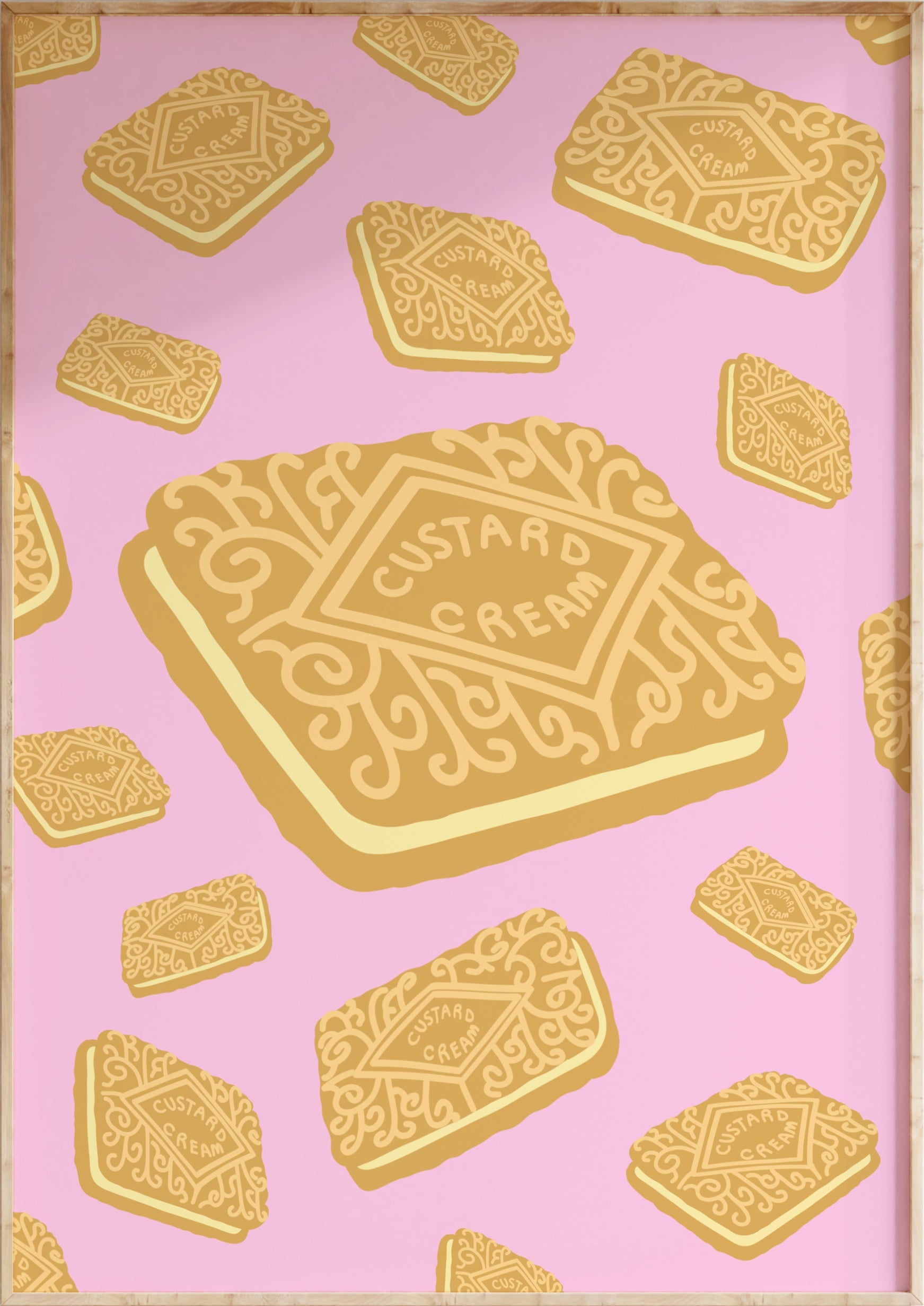 Custard Cream Biscuit Art Print
