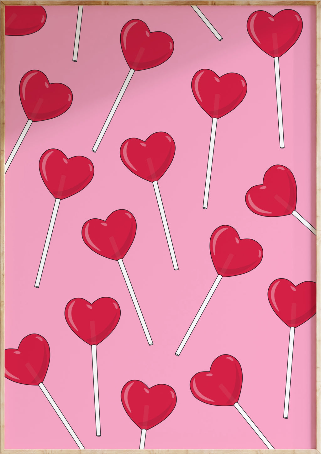 Heart Lolly Art Print