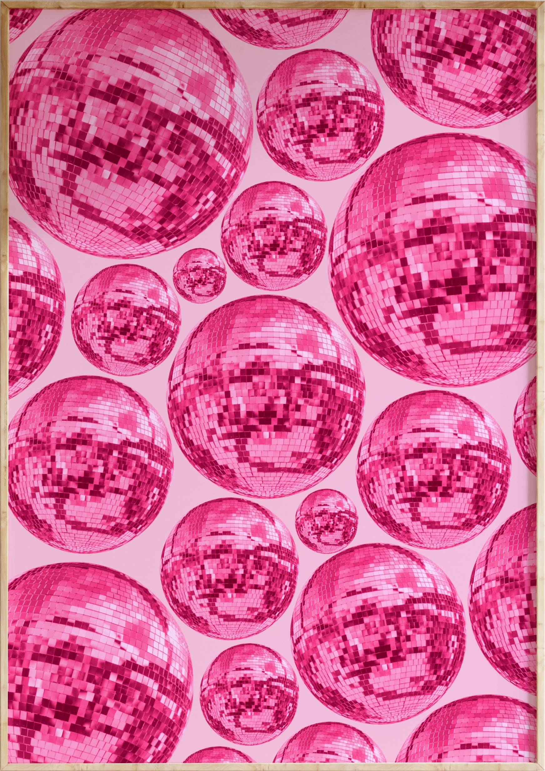 Disco Ball Pattern Art Print