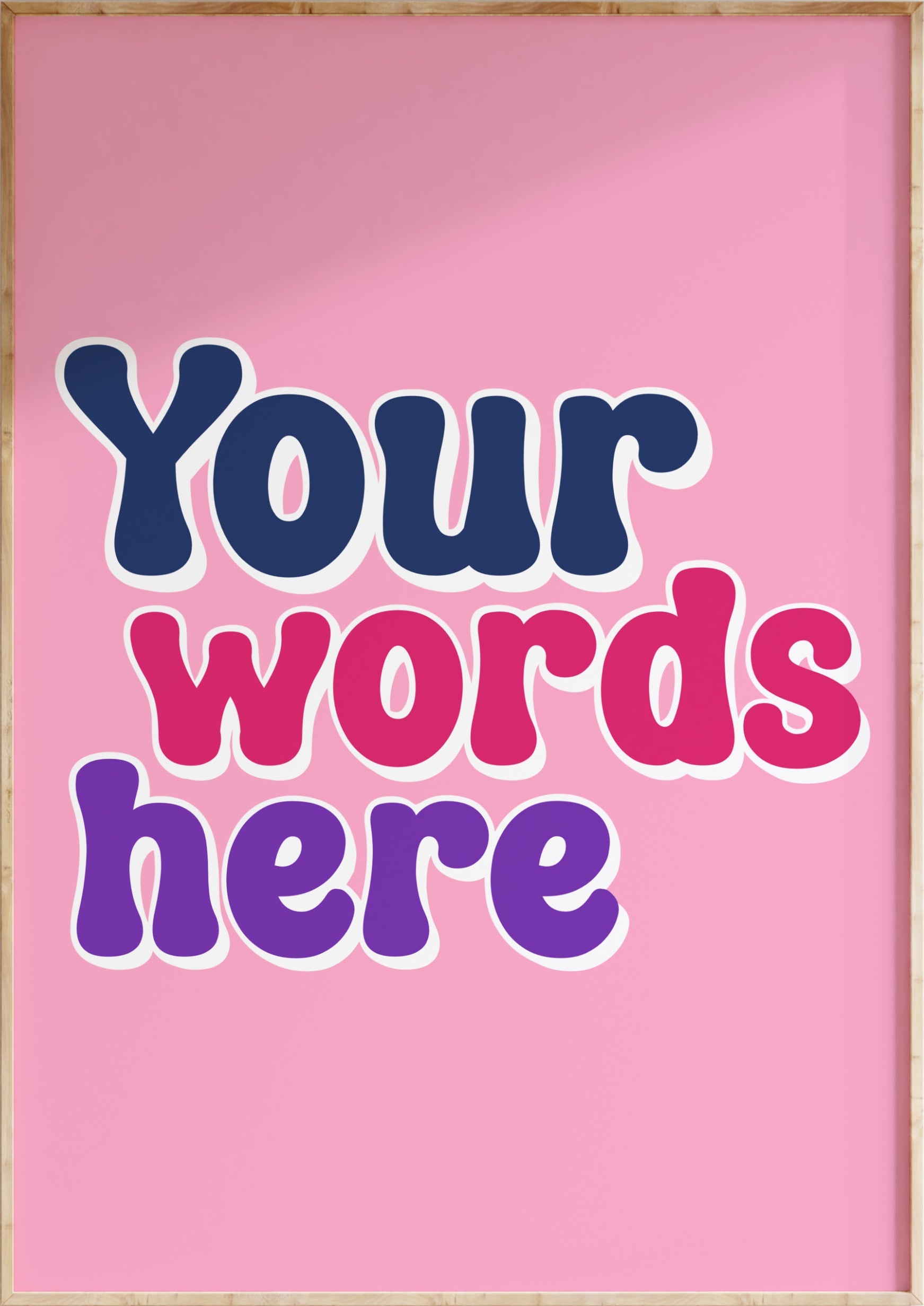 Custom Colourful Art Print