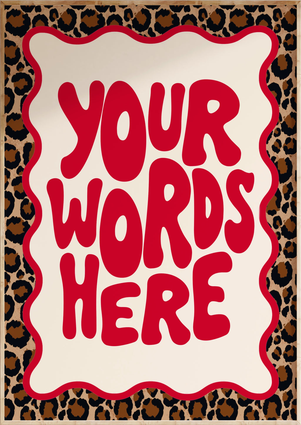Custom Leopard Art Print
