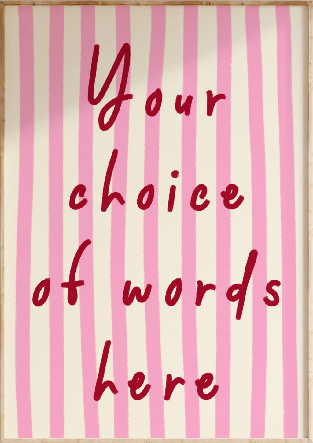 Custom Striped Art Print