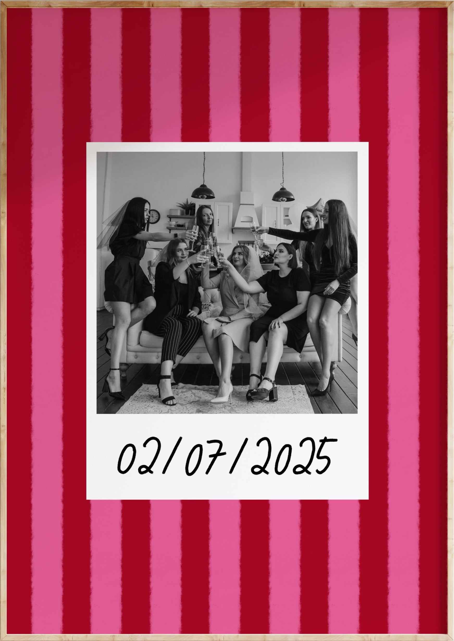 Striped Custom Photo Print