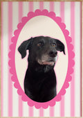 Personalised Striped Pet Art Print