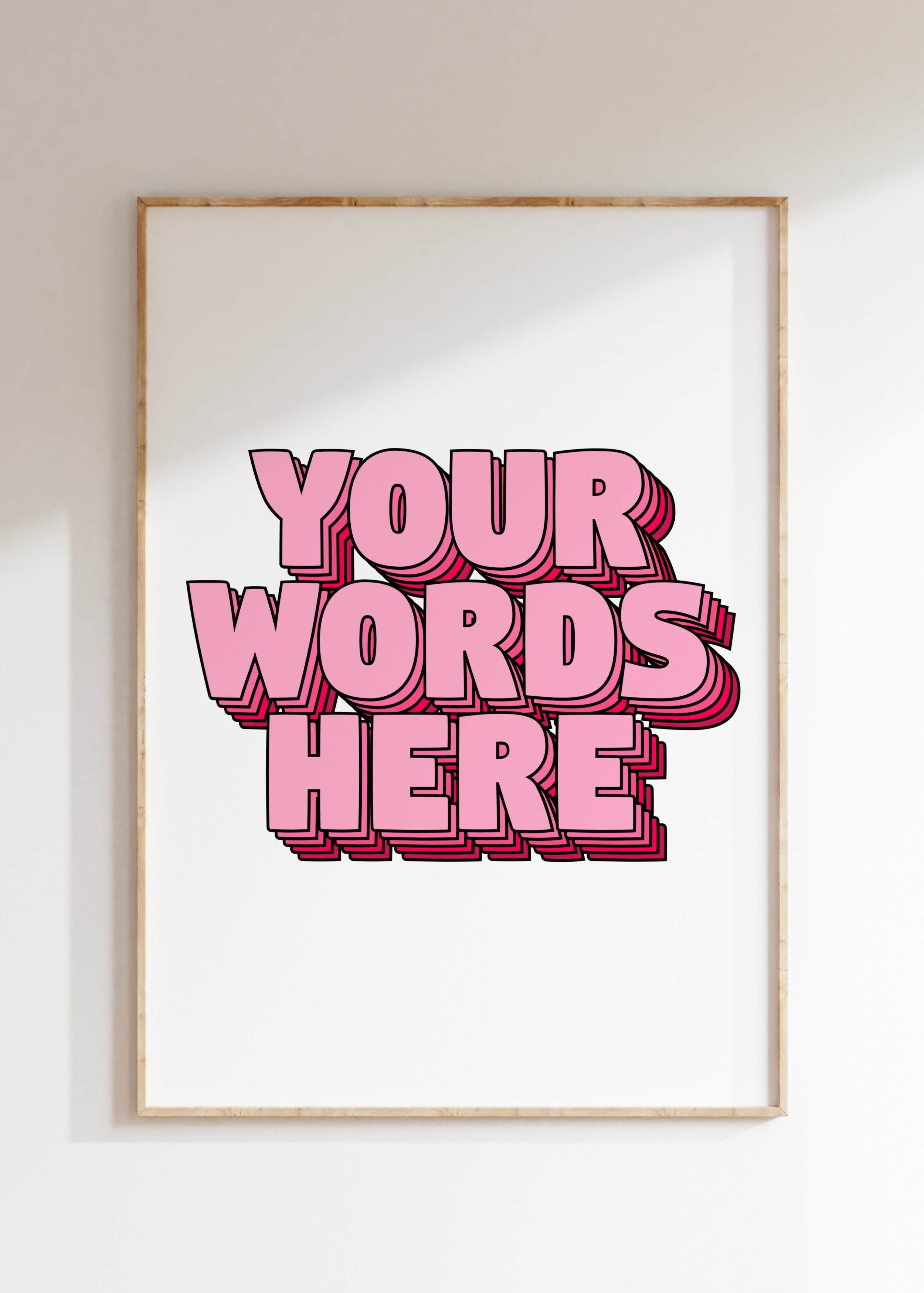 Custom Word Art Print