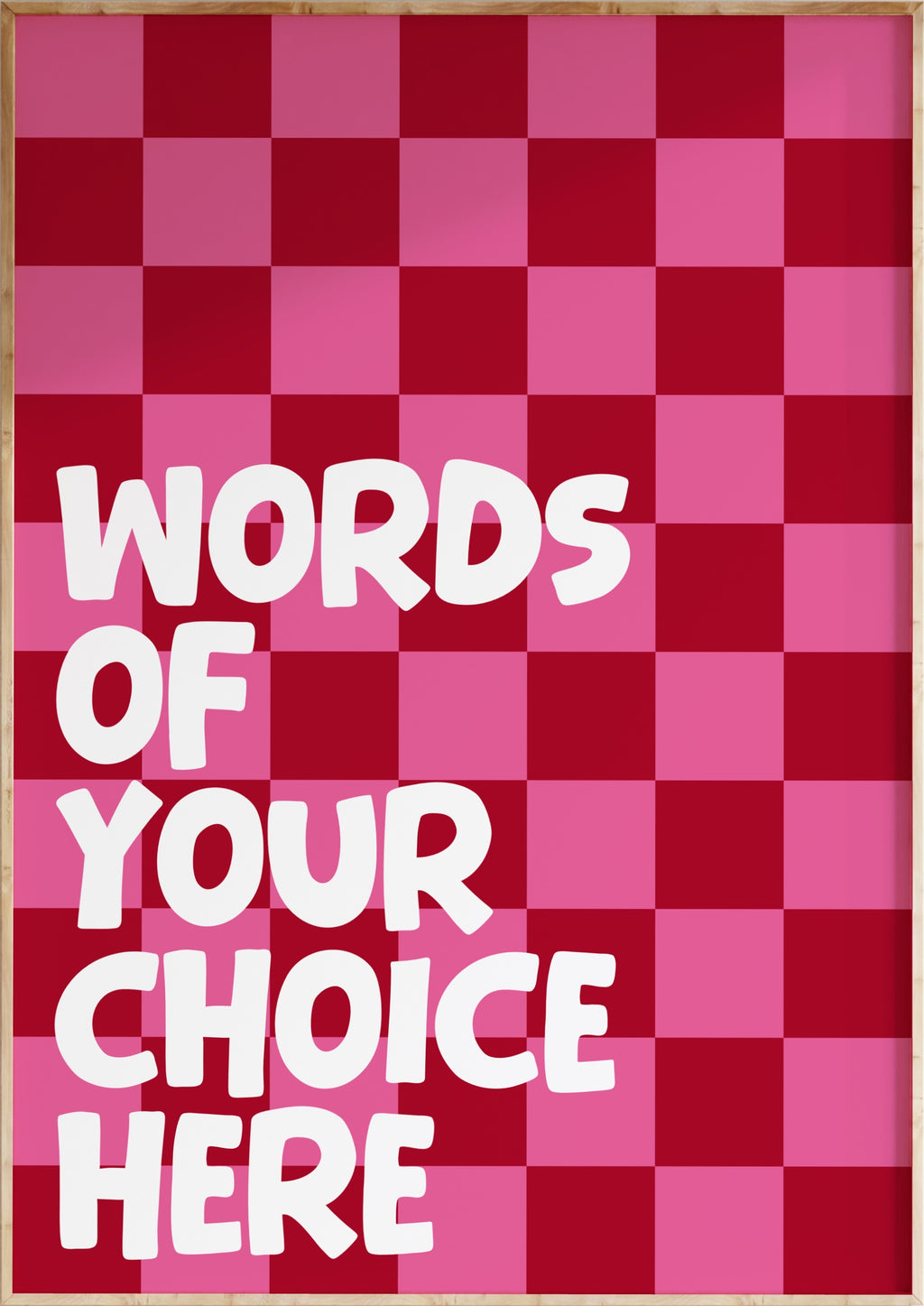 Checkerboard Custom Art Print