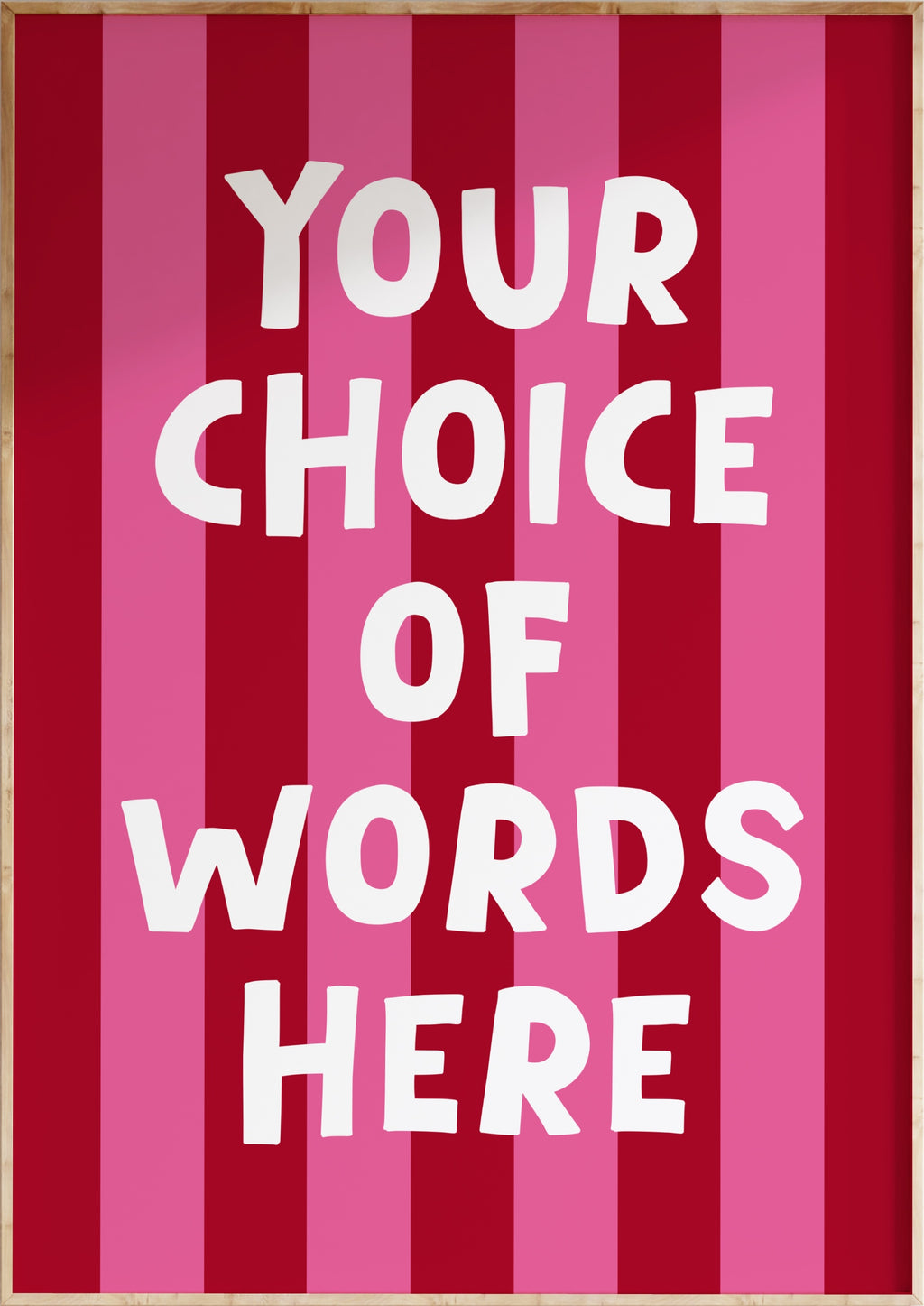 Striped Custom Art Print