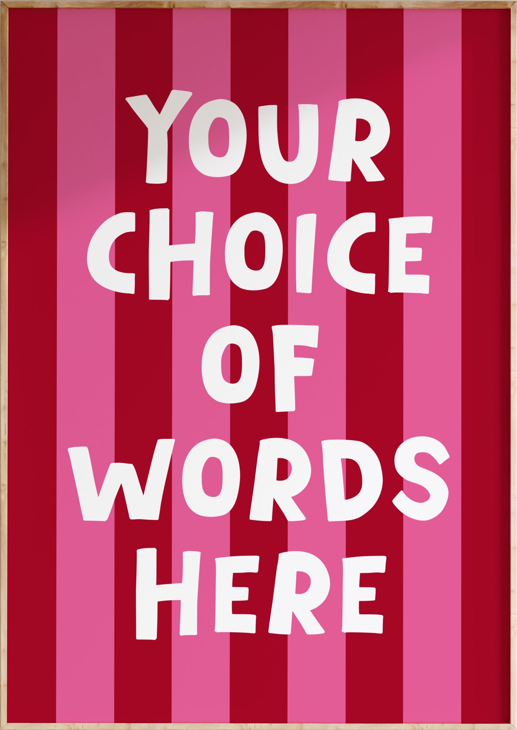 Striped Custom Art Print