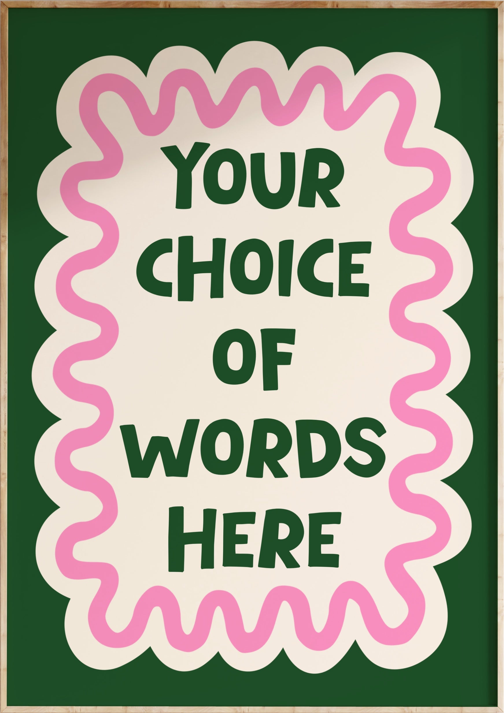 Custom Wavy Art Print