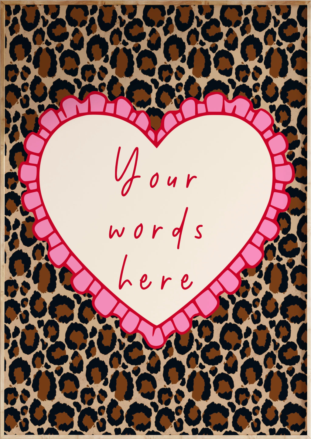 Custom Leopard Art Print