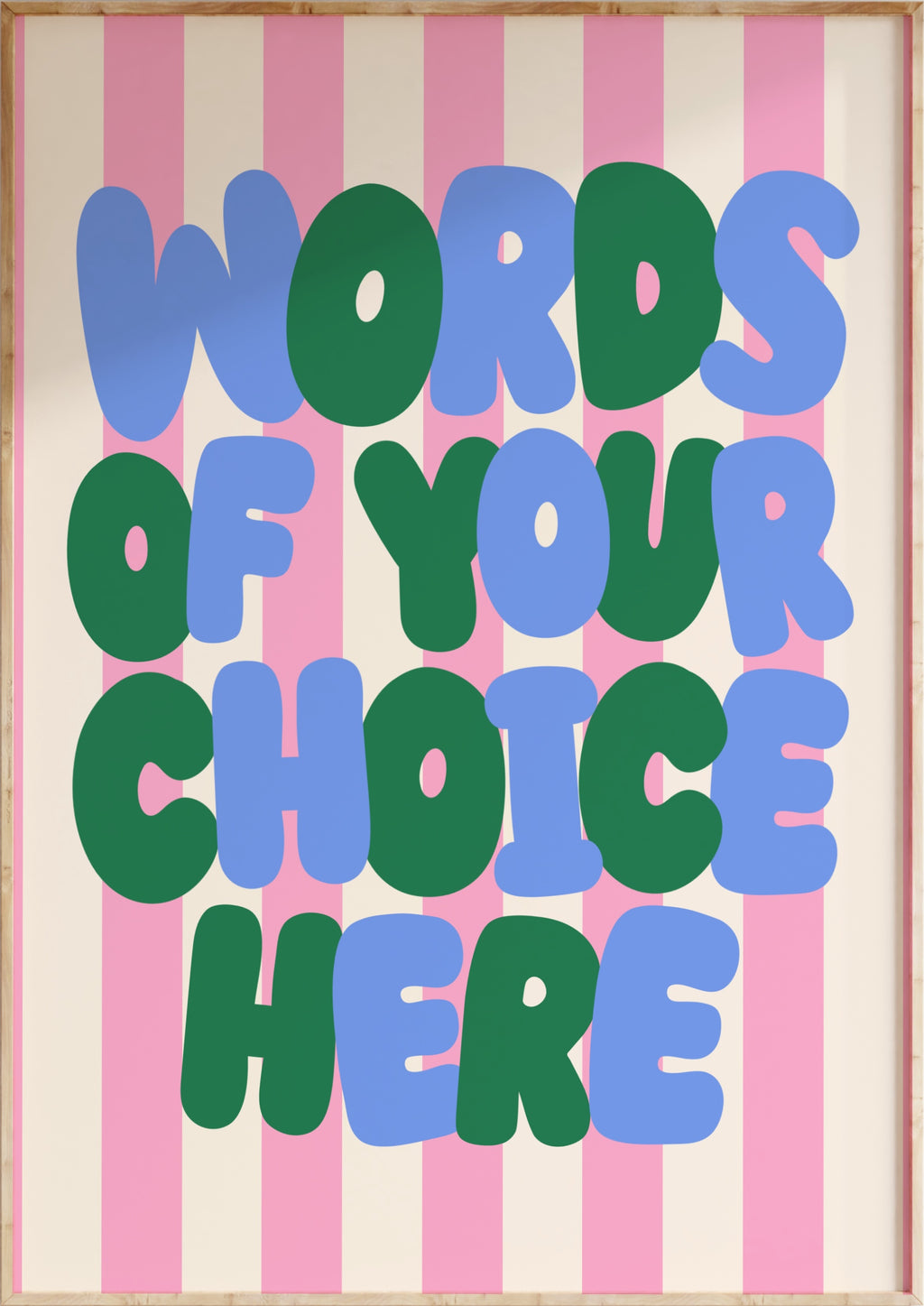 Striped Custom Art Print